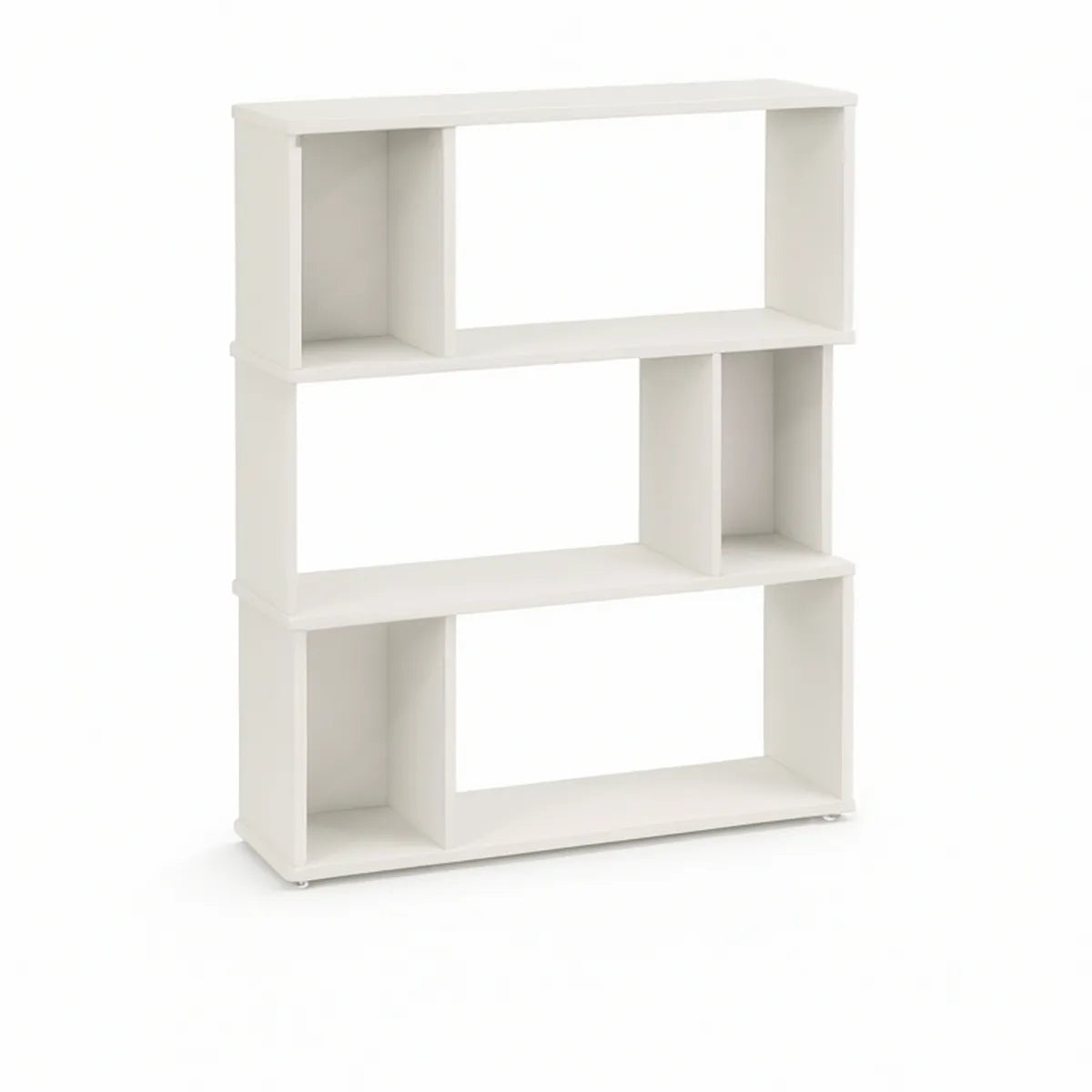 White 6-Cube Storage Shelf, 35.4 x 11.8 x 35.4 in